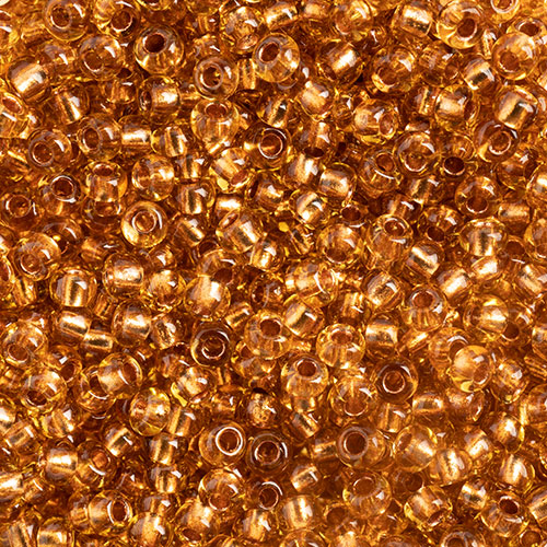 Czech Seed Beads  10-0 TOPAZ-COPPER LINE