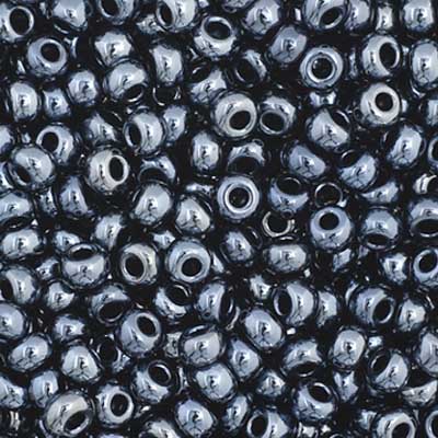 Czech Seed Beads 11-0 Gunmetal Metallic