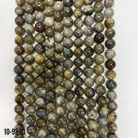 Natural Blue Pearl Labradorite Bead 10mm