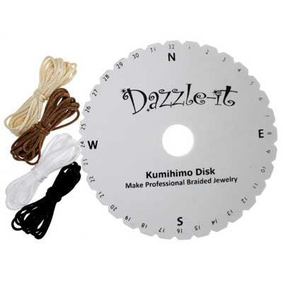 Kumihimo Disk Round Braid 15cm 5.7in w-Instruct.8yd Rattail