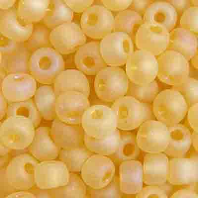 Czech Seed Beads 4-0 LT.TOPAZ RAINBOW MATT