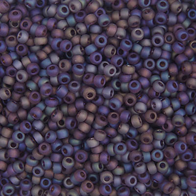 Czech Seed Beads 10-0 TR. AB MATT MAUVE