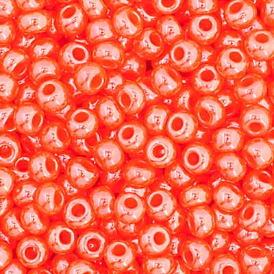 Czech Seed Beads  11-0 Dark Orange Lus Op.