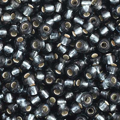 Czech Seed Beads  11-0 Grey TR. S-L