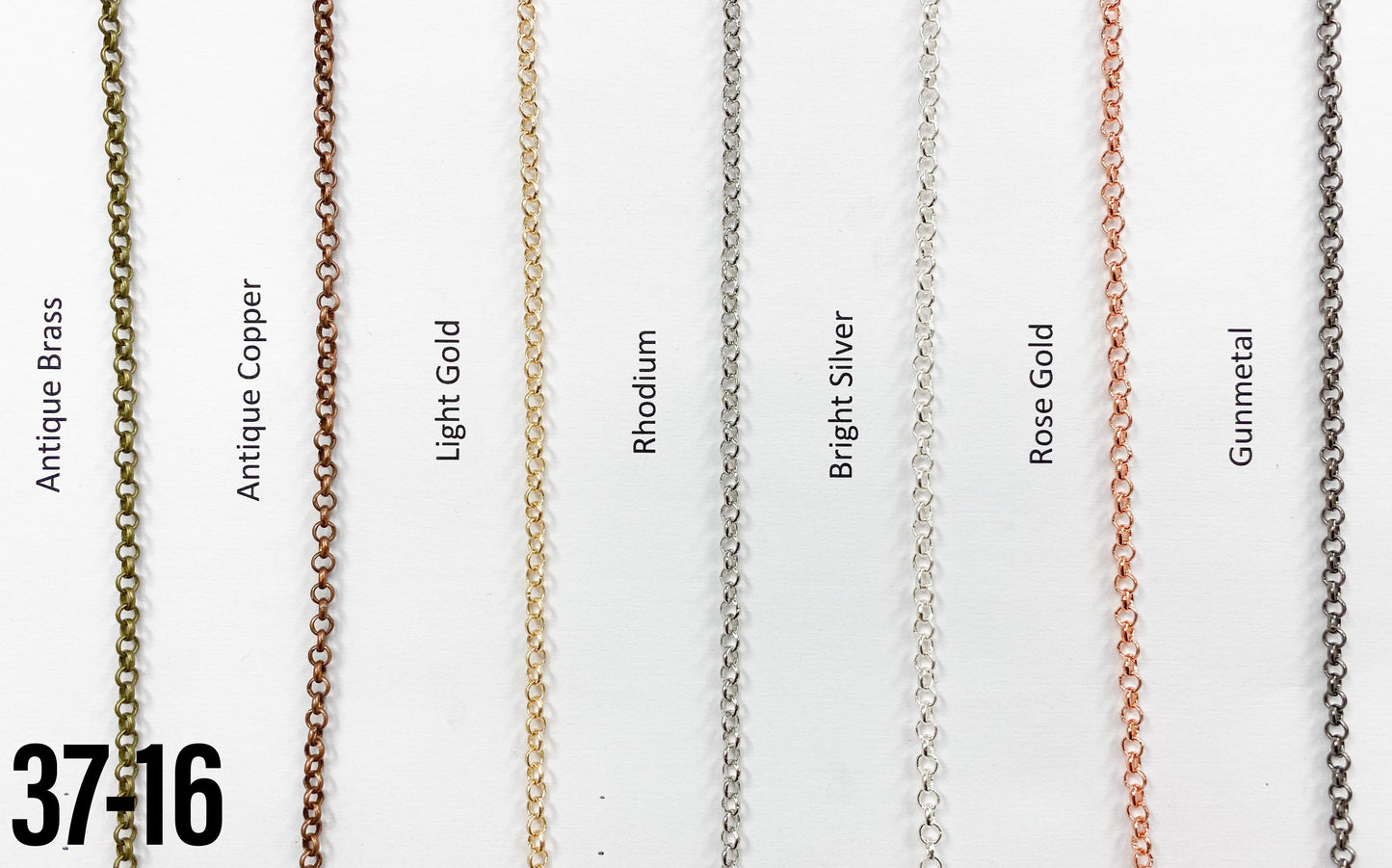 Brass 3.3mm Rolo Chain Rose Gold (yard)