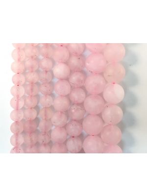 Natural Matte Rose Quartz Beads 10mm