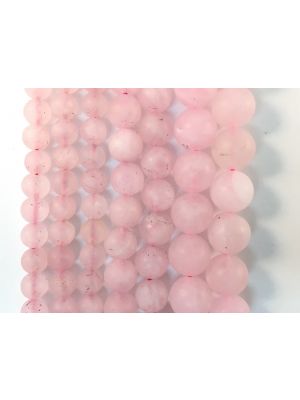 Natural Matte Rose Quartz Beads 8mm