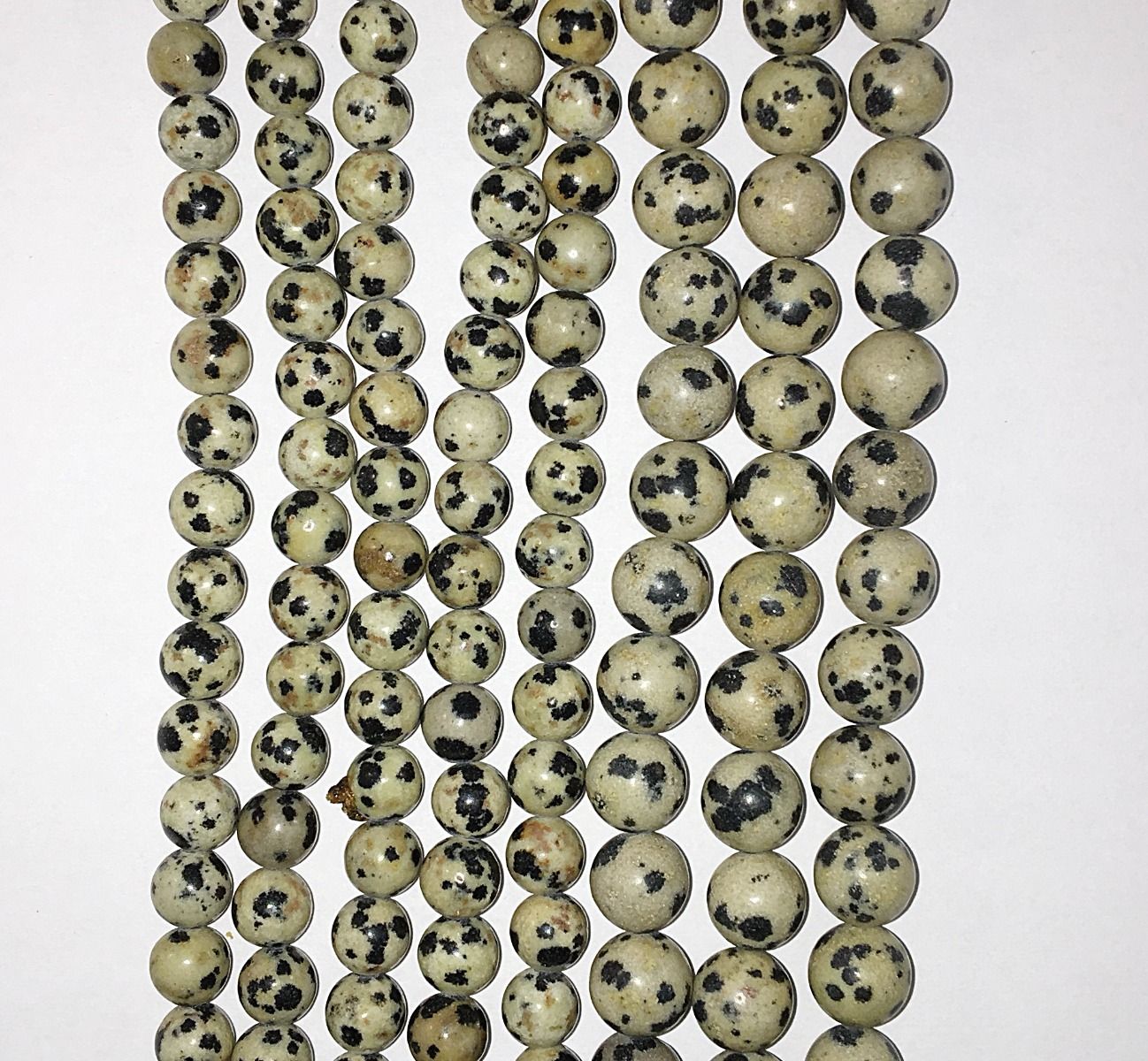 Natural Dalmation Jasper Beads 8mm