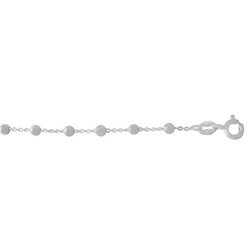 Sterling Silver Ball-Cable Link 20"