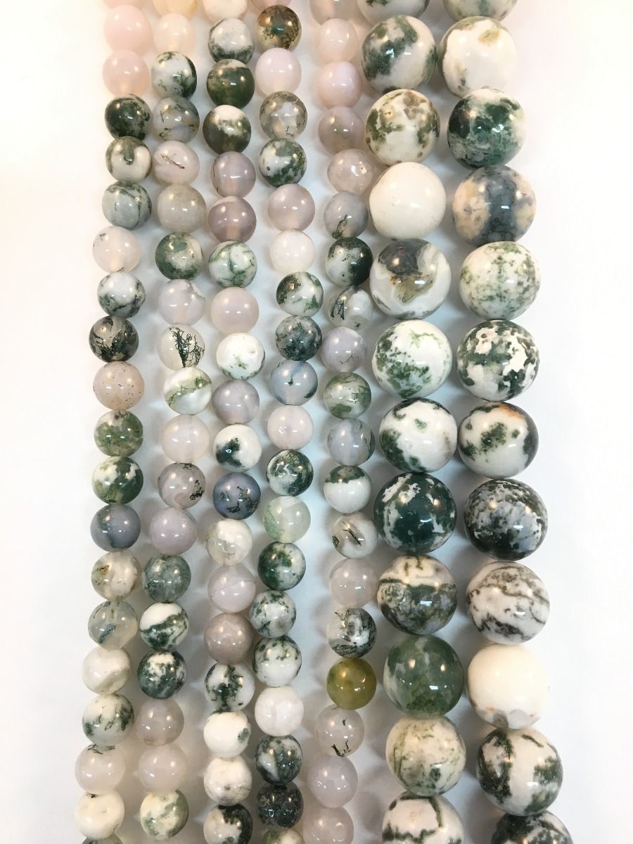 Natural Tree Agate Beads 8mm