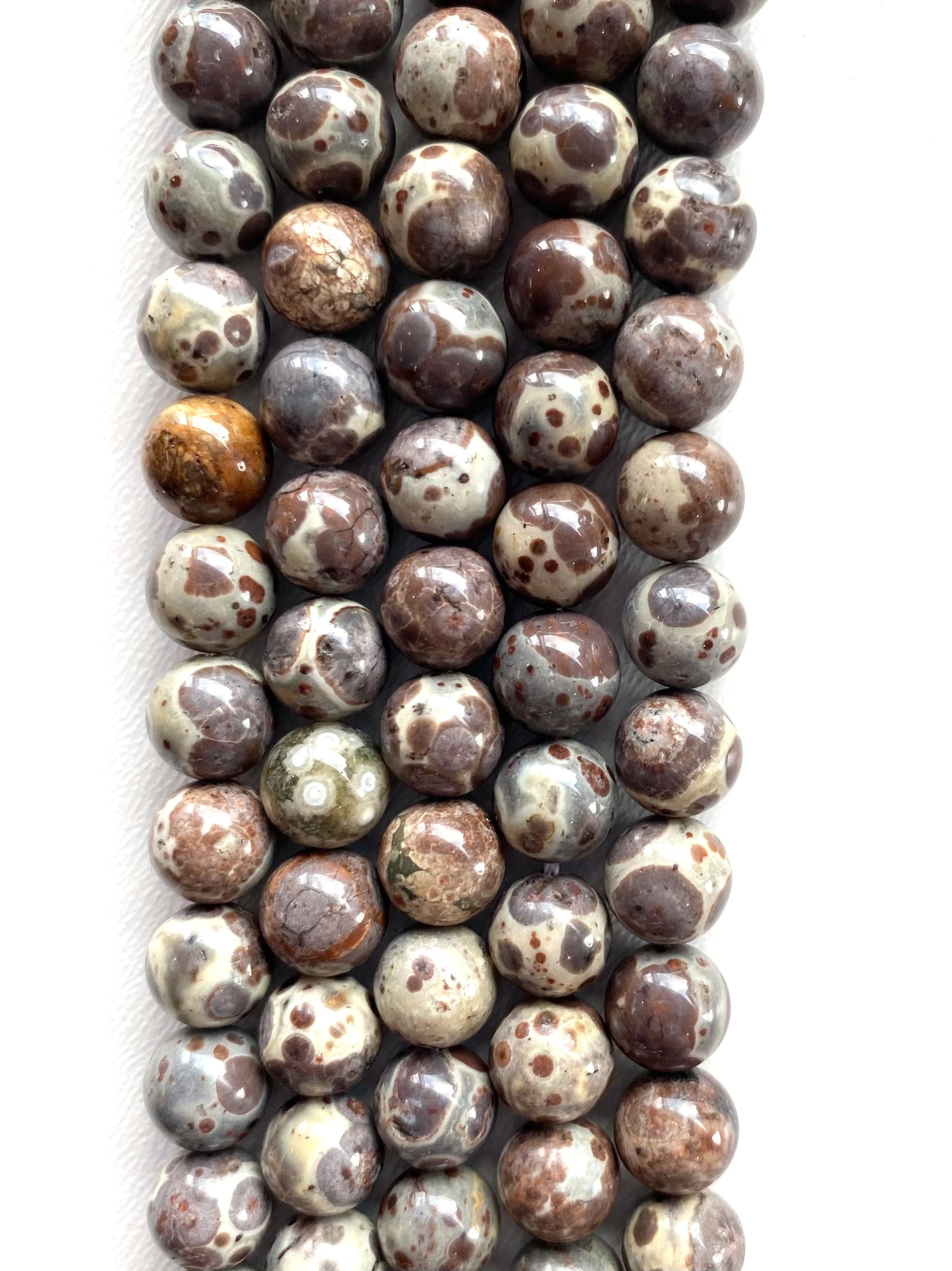 Leopard Skin Jasper Beads 8mm