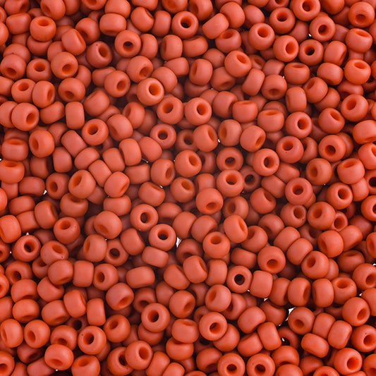 Miyuki Seed Beads 6-0 Matte OP. Terra Cotta