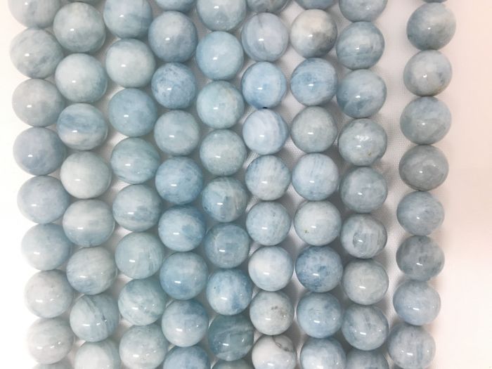 Natural Aquamarine Beads 6mm HQ