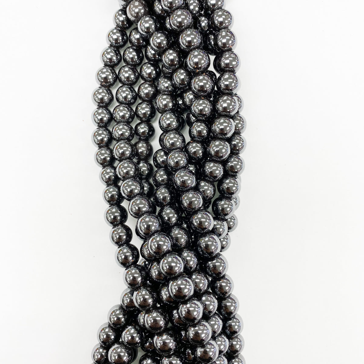 Round Black Hematite 4mm