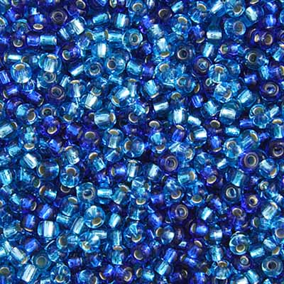 Czech Seed Beads  10-0 AQUA MIX S-L