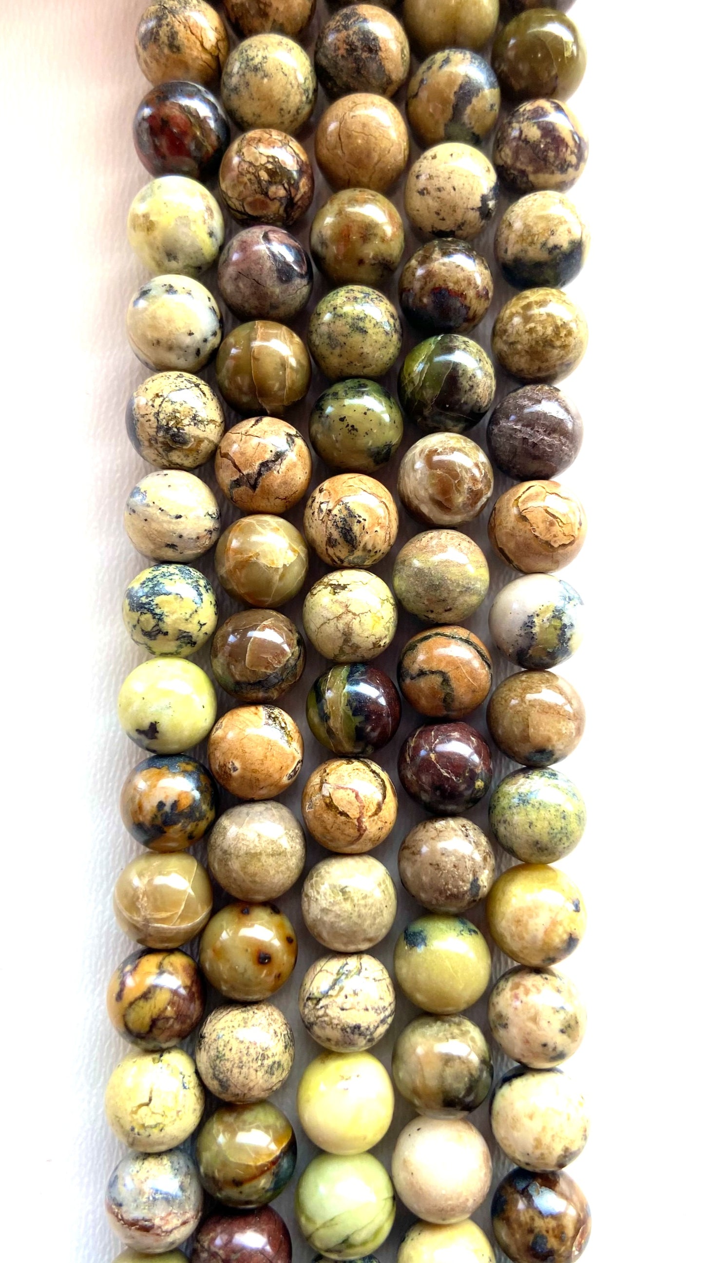 Yellow Turquoise Beads 8mm