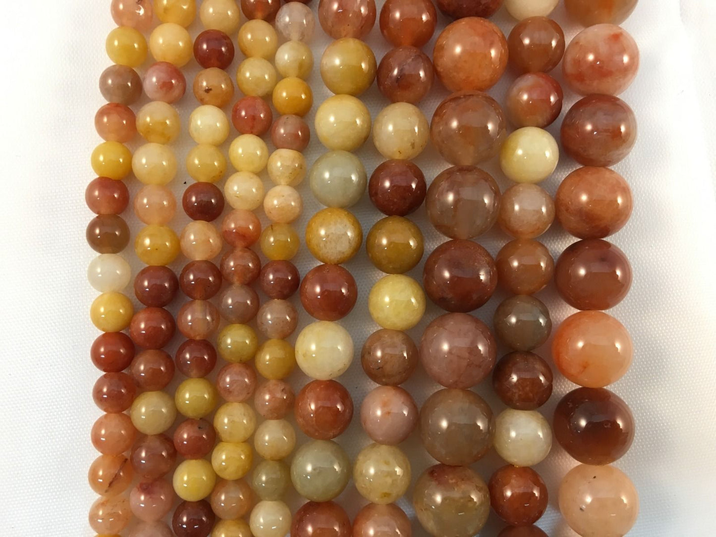 Natural Multi-Color Jade Beads 6mm