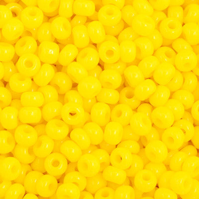 Czech Seed Beads  11-0 Lemon Yellow OP.