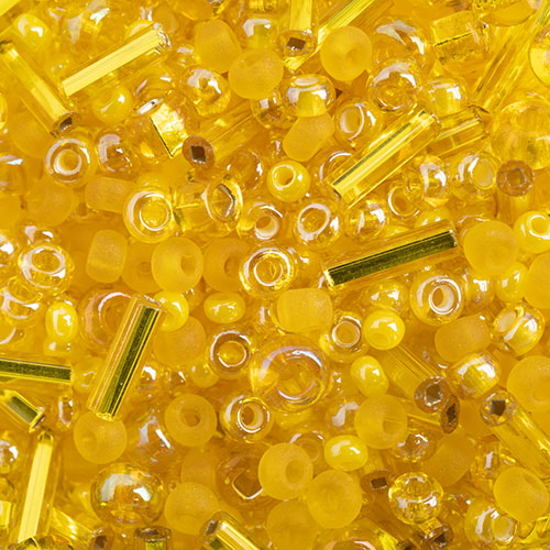 Czech Seed Beads 10-0 Assorted 10-0 Yellow