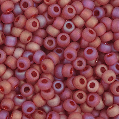 Czech Seed Beads 11-0 Transparent Light Red 23g Vial