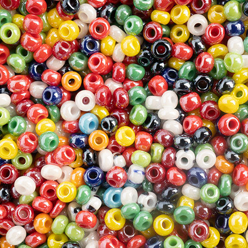 Czech Seed Beads 10-0 OP. Lus MULTI