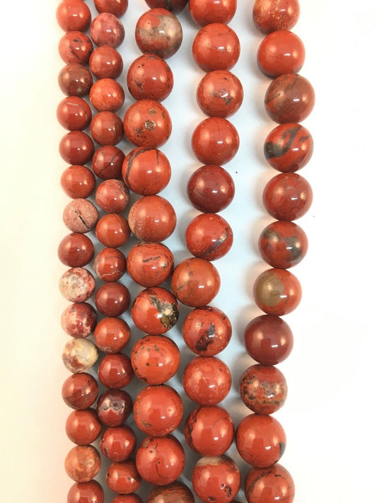 Natural Red Jasper Beads 8mm