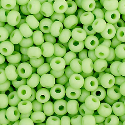 Czech Seed Beads  11-0 Pale Green OP.
