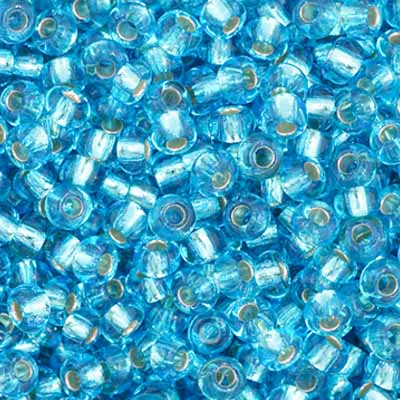 Czech Seed Beads  11-0 Aqua S-L