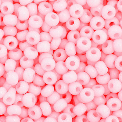 Czech Seed Beads  11-0 LT. Pink Solgel