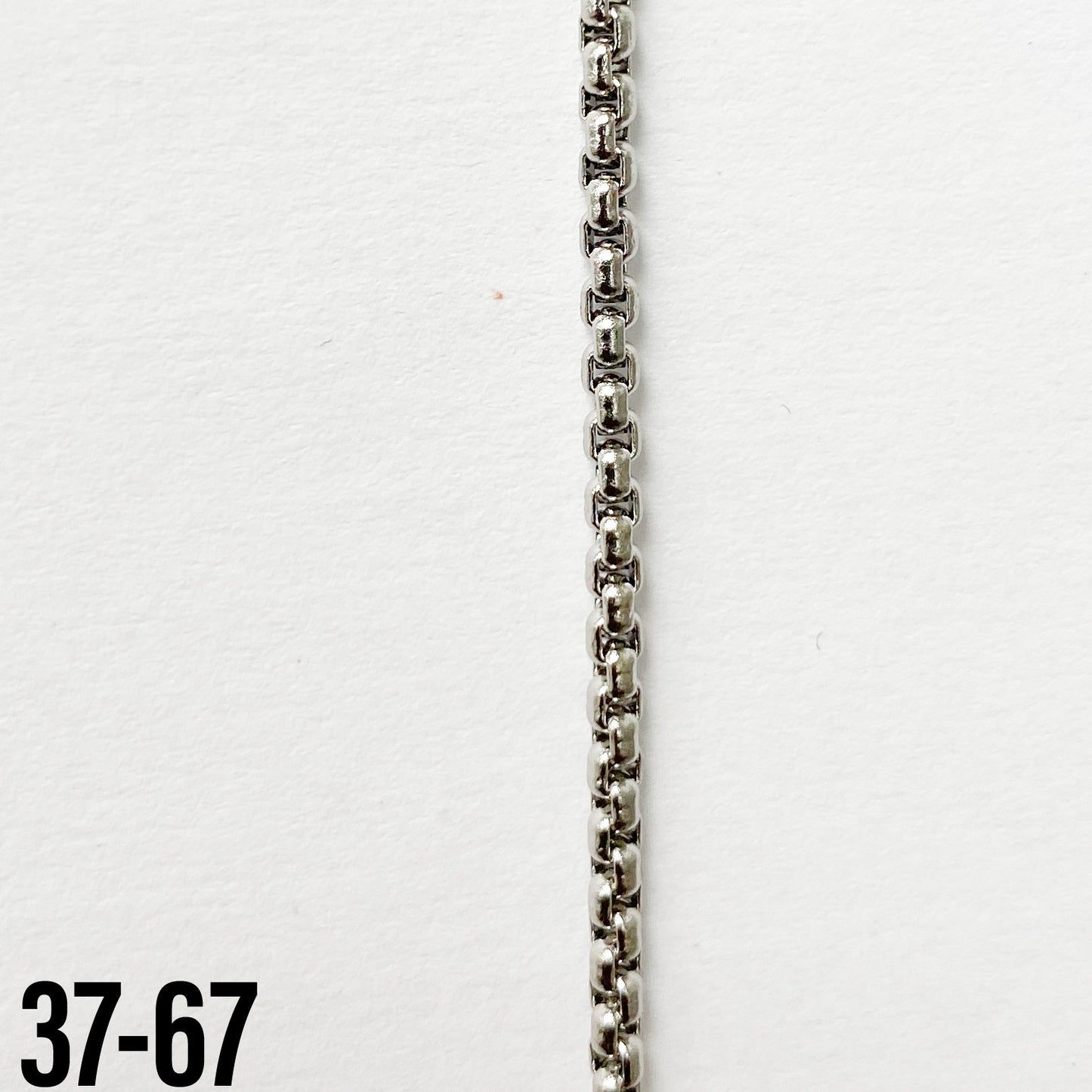 304 Stainless Steel 2mm Rounded Box Link Chain (yard)