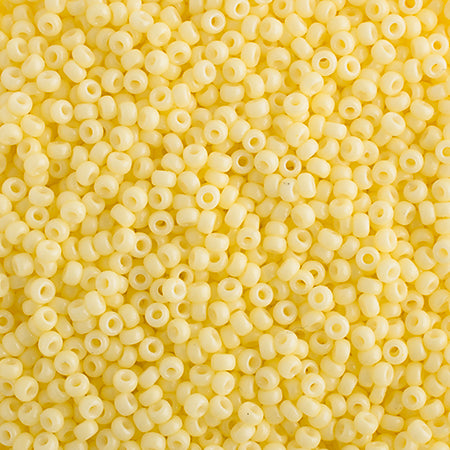 Miyuki Seed Beads 11-0 Lemon Silk OP. Duracoat