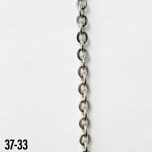 304 Stainless Steel Thick Flat Cable Chain (yard)