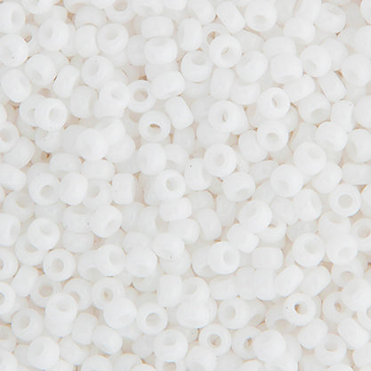 Miyuki Seed Beads 15-0 Chalk White OP.