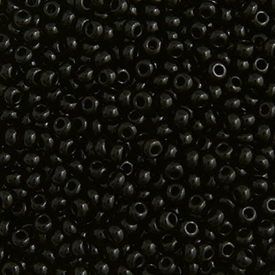 Czech Seed Beads  10-0 OP. BLACK
