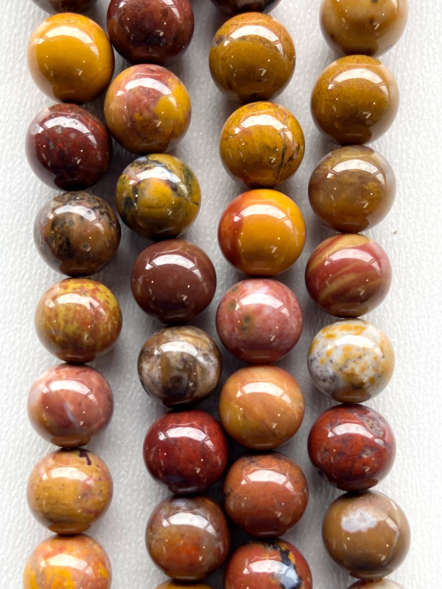 Rainbow Petrified Wood Beads 8mm