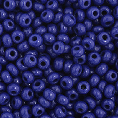 Czech Seed Beads  11-0 Dark Royal Blue OP.