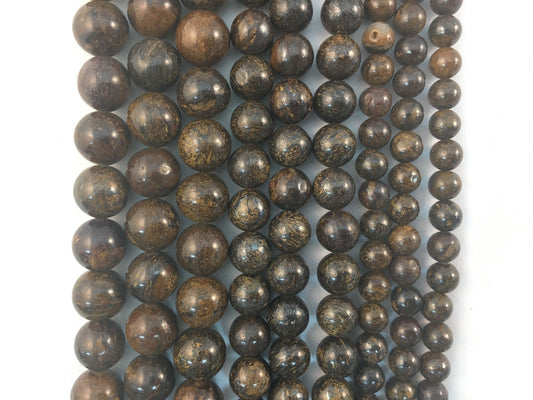 Natural Bronzite Beads 6mm