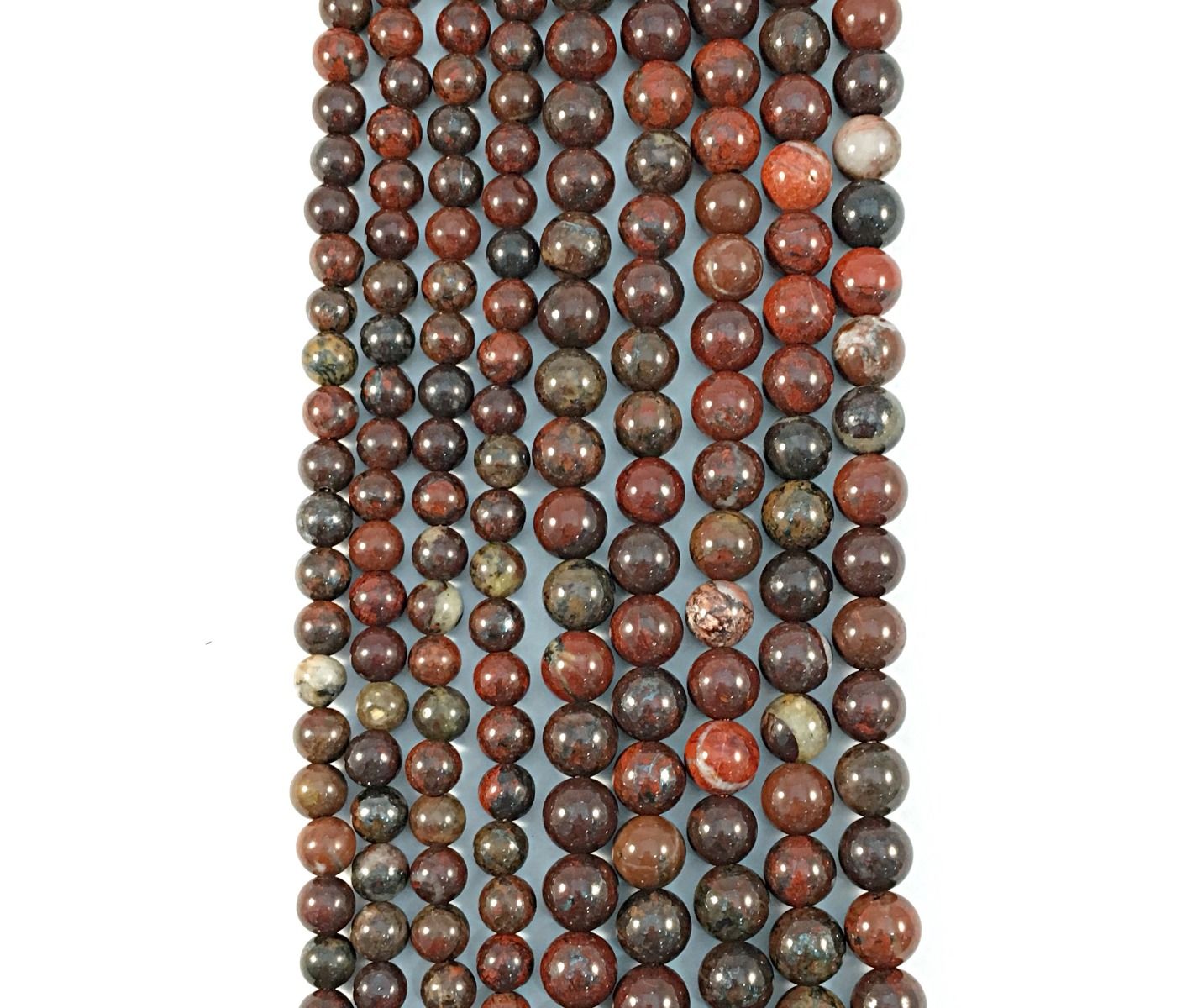 Natural Red Blood Jasper Beads 8mm