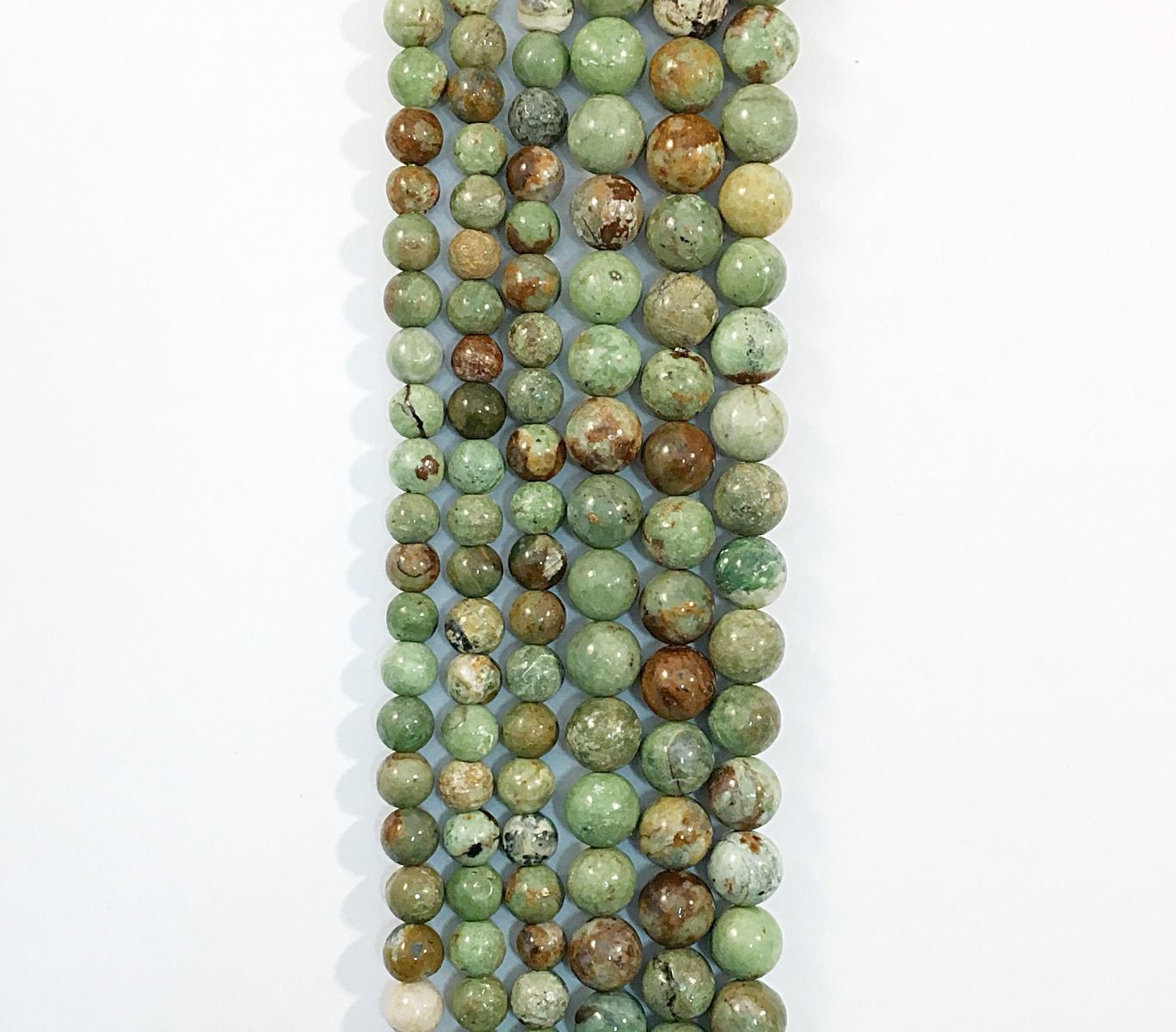 Natural Green Opal Beads 8mm