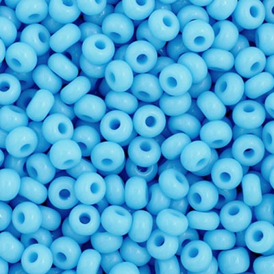 Czech Seed Beads  11-0 LT. Blue OP.