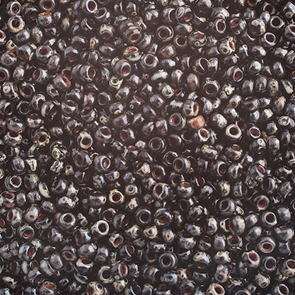 Miyuki Seed Beads 11-0 OP. Black Picasso