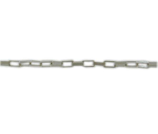 Rectangular Link Chain Sold By The Foot.