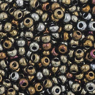 Czech Seed Beads  11-0 Brown AB Opaque