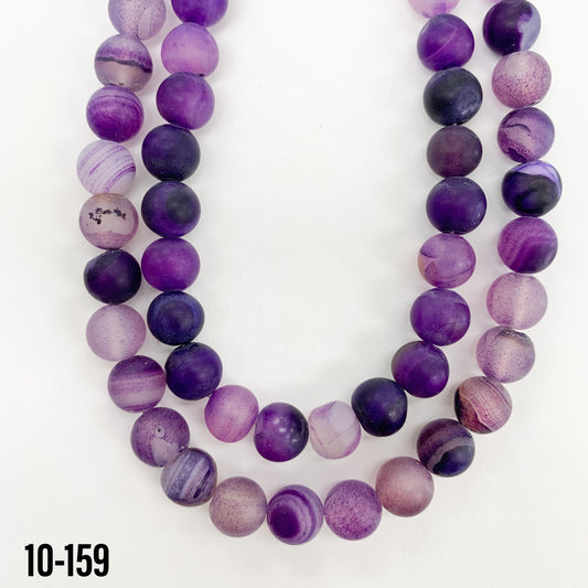 Amethyst Agate Beads 8mm