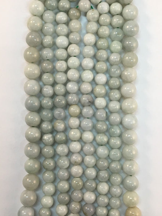 Natural Burma Jade Beads 6mm