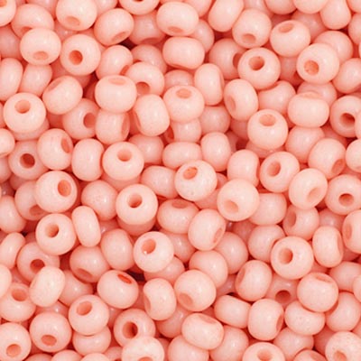 Czech Seed Beads  11-0 Light Orange Matte