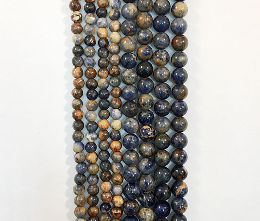 Natural Orange Sodalite Beads