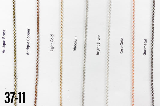 Brass Rolo Chain Rose Gold (yard.)