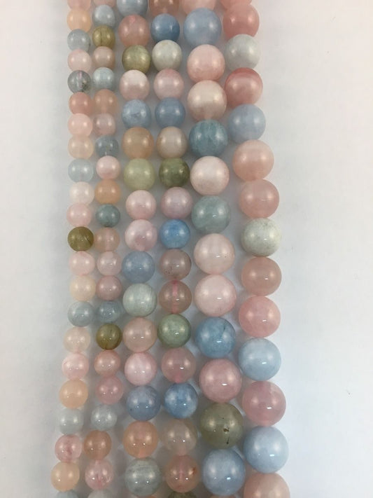 Natural Morganite Beads 8mm